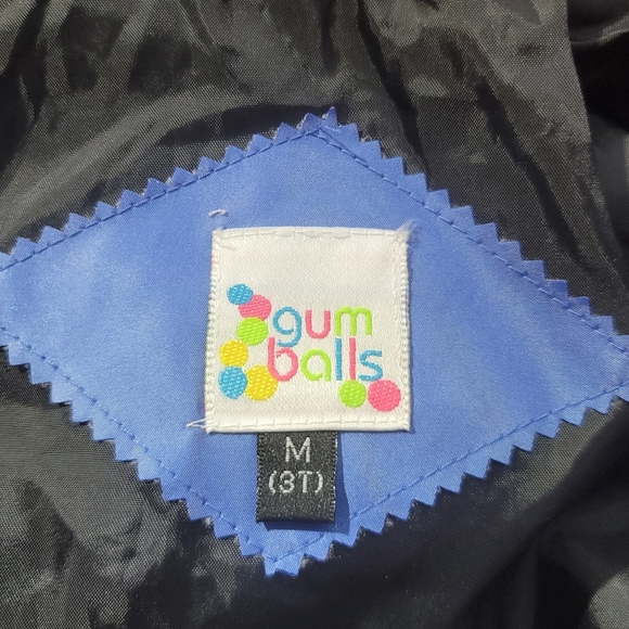 Gum Balls Bomber Rain Jacket Boys or Girls 3T - Picture 4 of 5